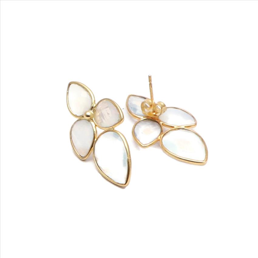 Amazing Gemstone Earrings, Gold Plated Jewelry, Multi Gemstone, Studs Earrings, Handmade Finding Earrings Jewelry (EJ-2988)