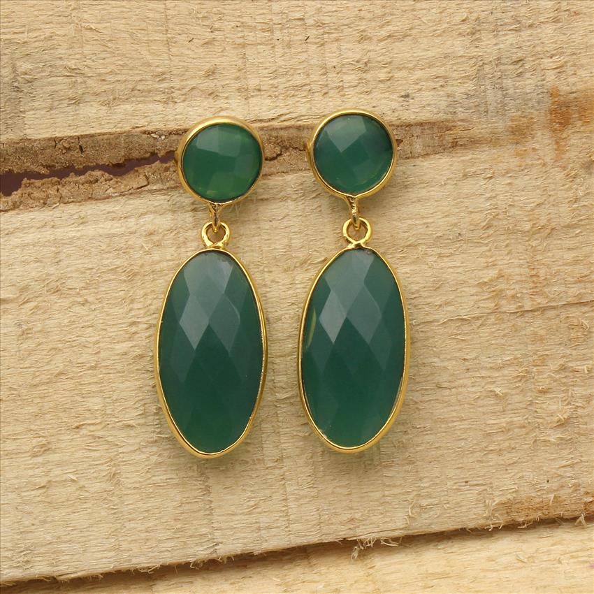 Amazing Rarest Multi Color Gemstone Earrings, Gold Plated Dangle Earrings, Handmade Earrings, Gift For Girls, Gemstone Jewelry (EJ-173)