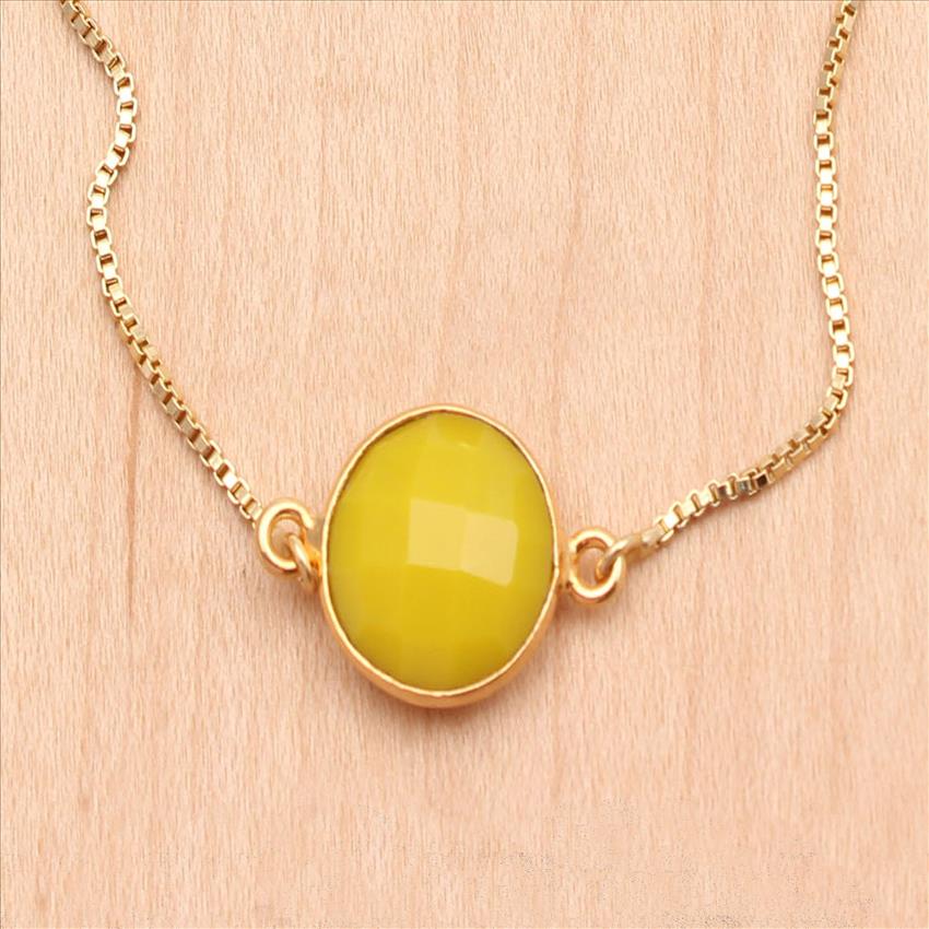 Labradorite, Agate Gemstone Gold Plated Bracelets Dedicated Adjustable Cubic Zircon Bracelets Handmade Jewelry (EJ-2554)