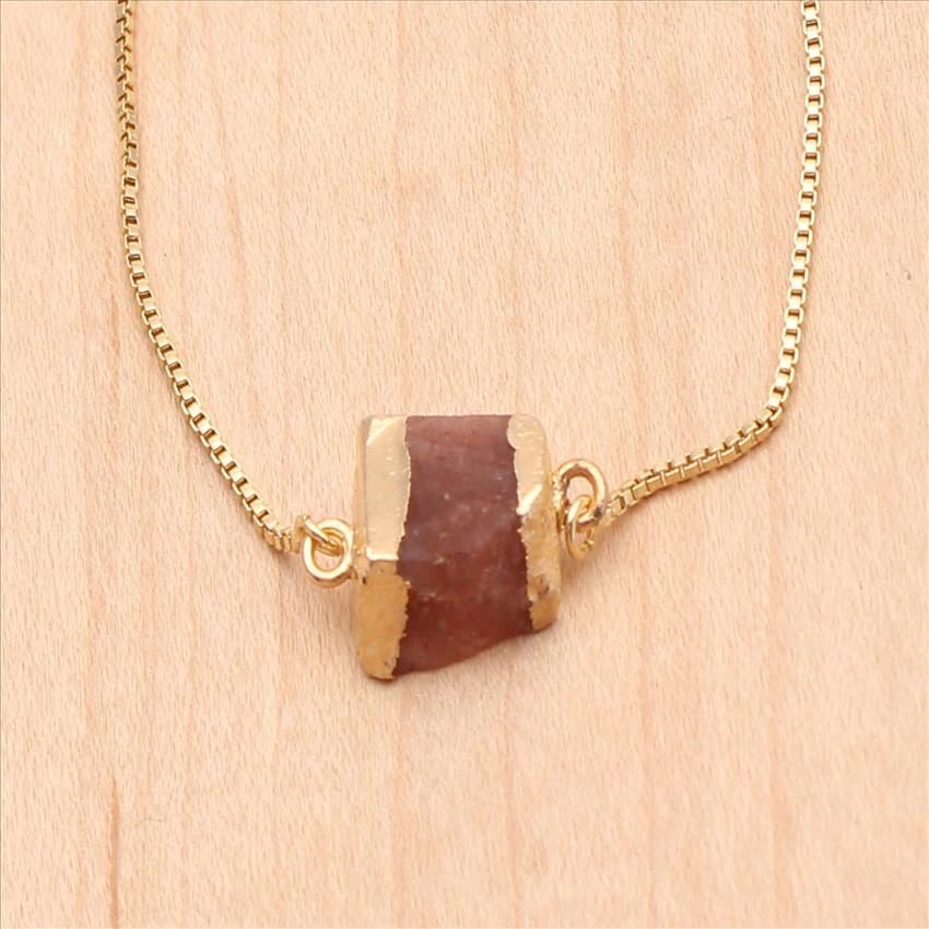 Onyx, Chalcedony Gemstone Gold Plated Bracelets Elegant Adjustable Cubic Zircon Bracelets Gemstone Jewelry Supplies (EJ-2550)