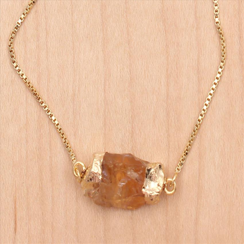 Citrine, Apatite gemstone Bracelet, Gold Plated Bracelets Elegant Adjustable Bracelets CZ Gemstone Bracelets Jewelry Supplies (EJ-2538)