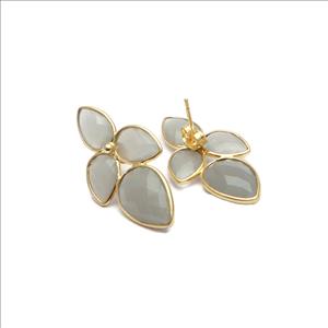 Amazing Gemstone Earrings, Gold Plated Jewelry, Multi Gemstone, Studs Earrings, Handmade Finding Earrings Jewelry (EJ-2988)