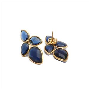 Amazing Gemstone Earrings, Gold Plated Jewelry, Multi Gemstone, Studs Earrings, Handmade Finding Earrings Jewelry (EJ-2988)