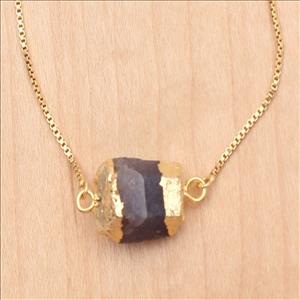 Tanzanite, Emerald Rough Bracelet, Gold Plated Bracelets Elegant Adjustable Bracelets Fashion Gemstone Jewelry Supplies (EJ-2546)