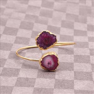 Solar Quartz Bracelet, Charm Bracelet, Solar Quartz Gemstone Bracelet, Gold Plated Bracelet, Natural Gemstone Bracelet Jewelry (EJ-724)