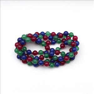 Druzy & Jade Gemstone Beaded Handmade Knotted Necklace Charm Necklace for Men Women Jewelry (B8N-21)