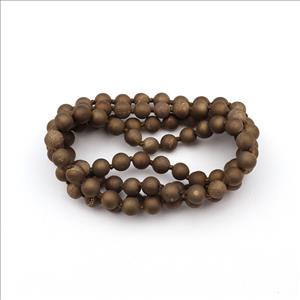 Druzy, Jade Gemstone Beaded Charm Necklace Handmade Knotted Necklace Mala Beads Jewelry (B8N-37)